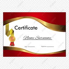 032 Pngtree Certificate Layout Version With Luxury Gold