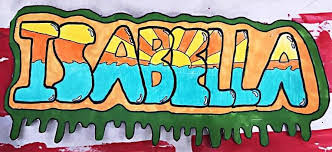 graffiti name art lesson student