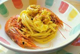 italian prawn saffron linguine recipe