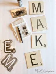 how to make scrabble wall art with