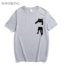 Shinybling Summer Funny Pocket Shirt Design T Shirt Women