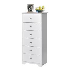 Staying stylish and keeping everything organized, neat and clean has never been easier! Gymax 6 Drawer Chest Dresser Clothes Storage Bedroom Tall Furniture Cabinet White Walmart Com Walmart Com
