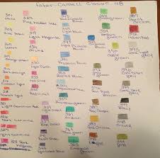 Faber Castell Classic Colour Pencil Colour Chart 48 Colours
