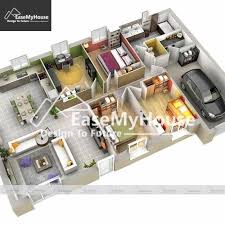 3bhk Plan 4999 Easemyhouse