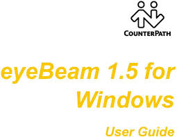 eyebeam 1 5 for windows user guide
