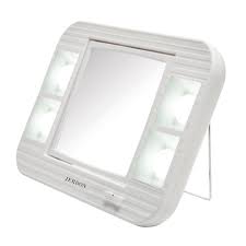 jerdon two sided makeup mirror with led