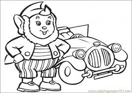 Looking for some new year's coloring pages? Big Ears And The Car Coloring Page For Kids Free Noddy Printable Coloring Pages Online For Kids Coloringpages101 Com Coloring Pages For Kids