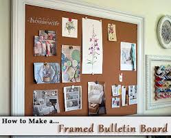 how to make a framed bulletin board