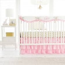 pink gold baby bedding for girls