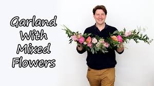 how to make a mixed flower garland