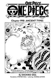 manga review one piece 998 ancient