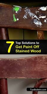removing paint from stained wood