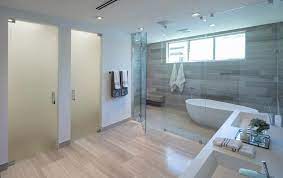 A Glass Enclosed Wet Room Is A Bathroom