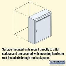 Salsbury Industries 2240au Letter Box Standard Surface Mounted Aluminum Usps Access