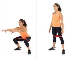 Best of all, after using resistance bands for awhile to do effective squats, you'll have awesome form even without them. Pin On Barre Workout