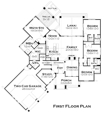 Spacious Craftsman Style House Plan 5252