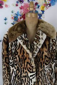 Rare Faux Fur Tiger Animal Print Winter