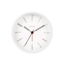 Round White Metal Alarm Clock Laval