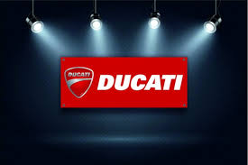 ducati logo banner vinyl garage sign