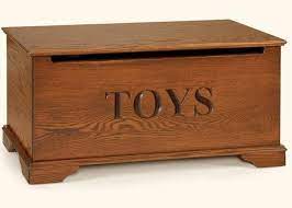 roswell oak toy chest from