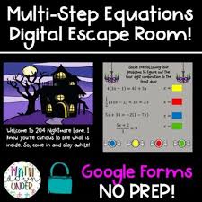 solving multi step equations digital