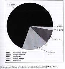 Radon Indoor Dwellings Contribution Pie Chart Commercial
