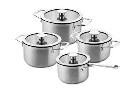 4 pcs stainless steel cookware set