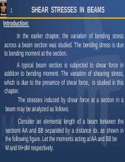 5 shear stresses in beams ppt 1