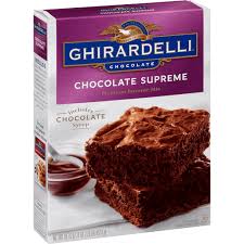 ghirardelli chocolate syrup brownie mix