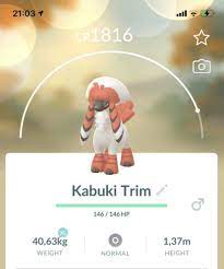 Furfrou Kabuki Trim Form Japan Pokemon Trade Go Level 30+ Regional Pokémon  | eBay