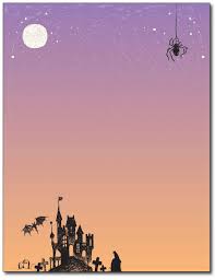 Haunted House Halloween Stationery Paper 80 Sheets