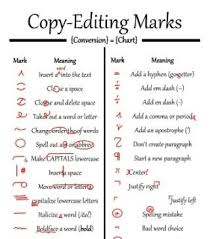 Copy Editing And Proofreading Marks For Academic