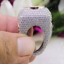 men s hip hop iced out ring