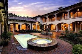 Spanish Hacienda With Courtyard Pool
