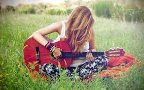 Girl With Guitar Wallpapers - Wallpaper ...