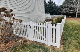 White Vinyl Picket Fencing