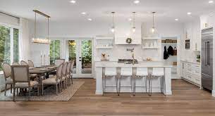 kitchen floors with white cabinets 15