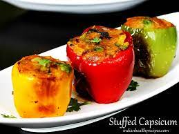 Stuffed Sweet Peppers Indian Style gambar png