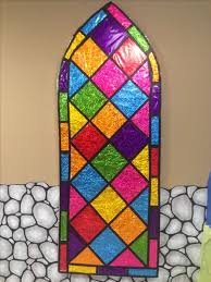 Castillo Medieval Faux Stained Glass