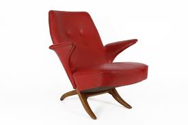 mid century modern penguin lounge chair