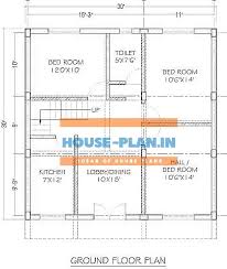 30x30 House Plan With Dining Room 2
