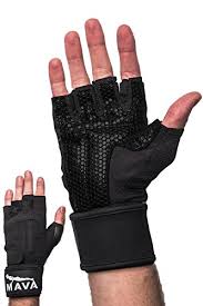 Mava Sports Workout Gloves With Wrist Support Silicone Padding For Men And Women