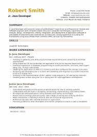 When writing your resume, be sure to reference the job description and highlight any skills, awards and certifications that match with the requirements. Junior Java Developer Resume Samples Qwikresume