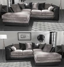 grey sofa luca corner suite cord fabric
