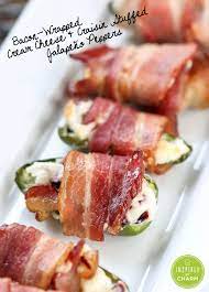 bacon wrapped cream cheese stuffed
