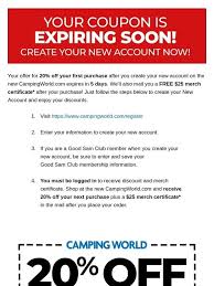 We did not find results for: Camping World Don T Forget About Your 20 Off Coupon Milled