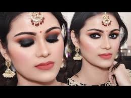 black smokey eye party makeup hindi