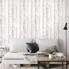 Rustic Wood Wallpaper White Wood Planks