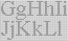 Times New Roman Alphabet Cross Stitch Chart Cross Stitch