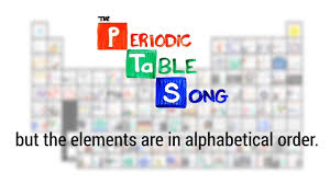 the periodic table song but the
